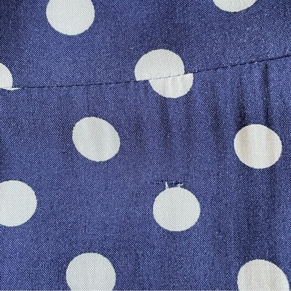 MINKPINK Women’s Blue with White Polka Dots Dress. Scalloped hem. 100% Viscose - Picture 6 of 14
